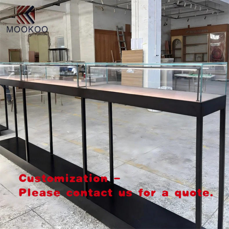 Jewelry Stores Watches - custom.Customizable Glass Display with Metal Frame