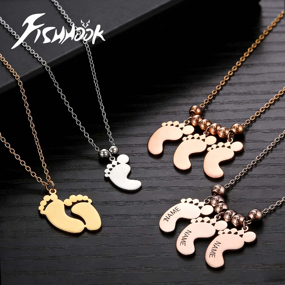 Anklet Foot Chain - Couple Personalized Necklace Baby Foot Engrave