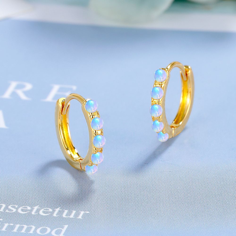925 Sterling Silver Light Luxu - Opal Earrings Dangle 评论和价格