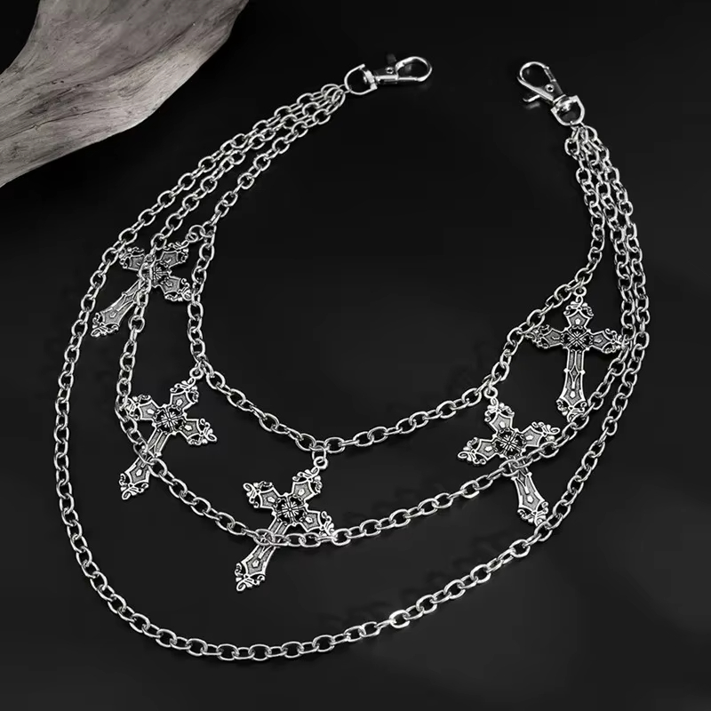 Fashion Punk Metal Pants Chain - Hip Hop Chain Necklace 评论和价格