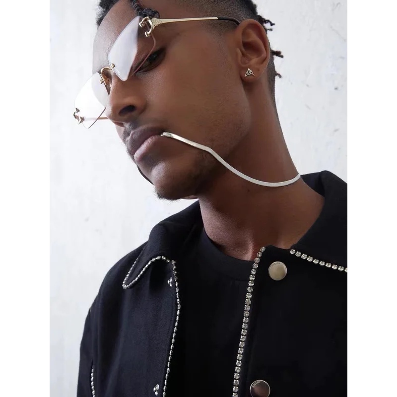 B&C 3MM Hip Hop Street Men Roc - Hip Hop Chain Necklace 评论和价格