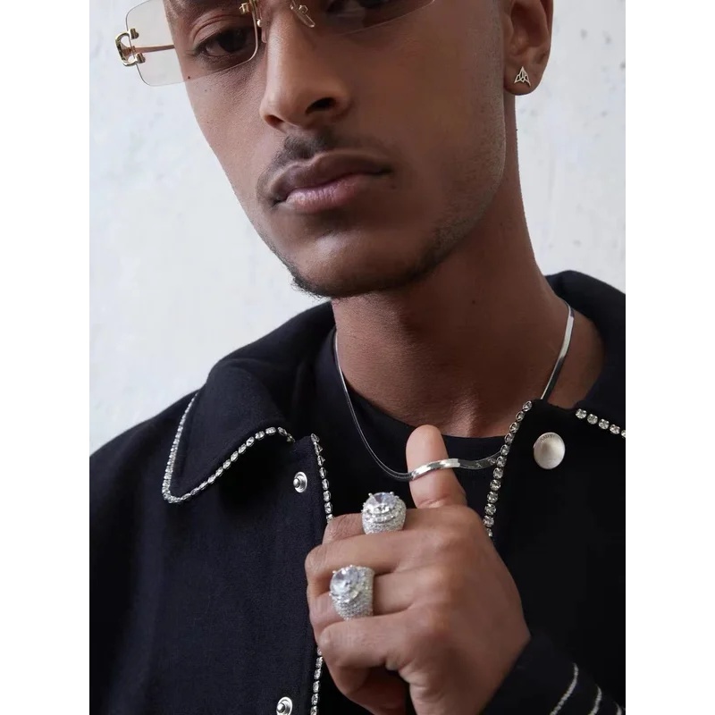 B&C 3MM Hip Hop Street Men Roc - Hip Hop Chain Necklace 评论和价格