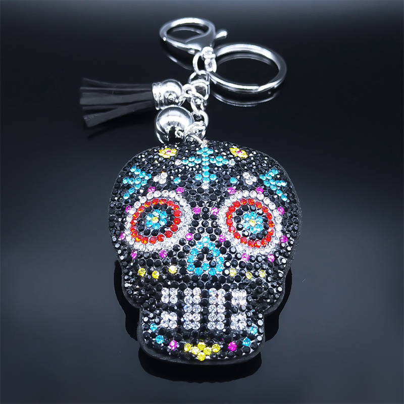 Death Skull Skeleton Tassel Ke - Gothic Skull Ring 评论和价格
