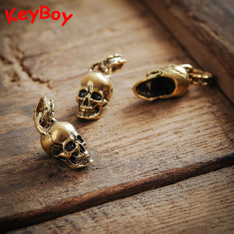 Vintage Punk Skull Head Keyrin - Gothic Skull Ring 评论和价格