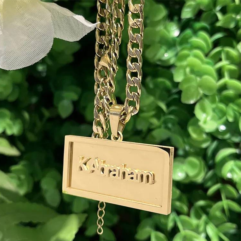 Custom Name Hip Hop Necklace f - Engraved Name Necklace 评论和价格