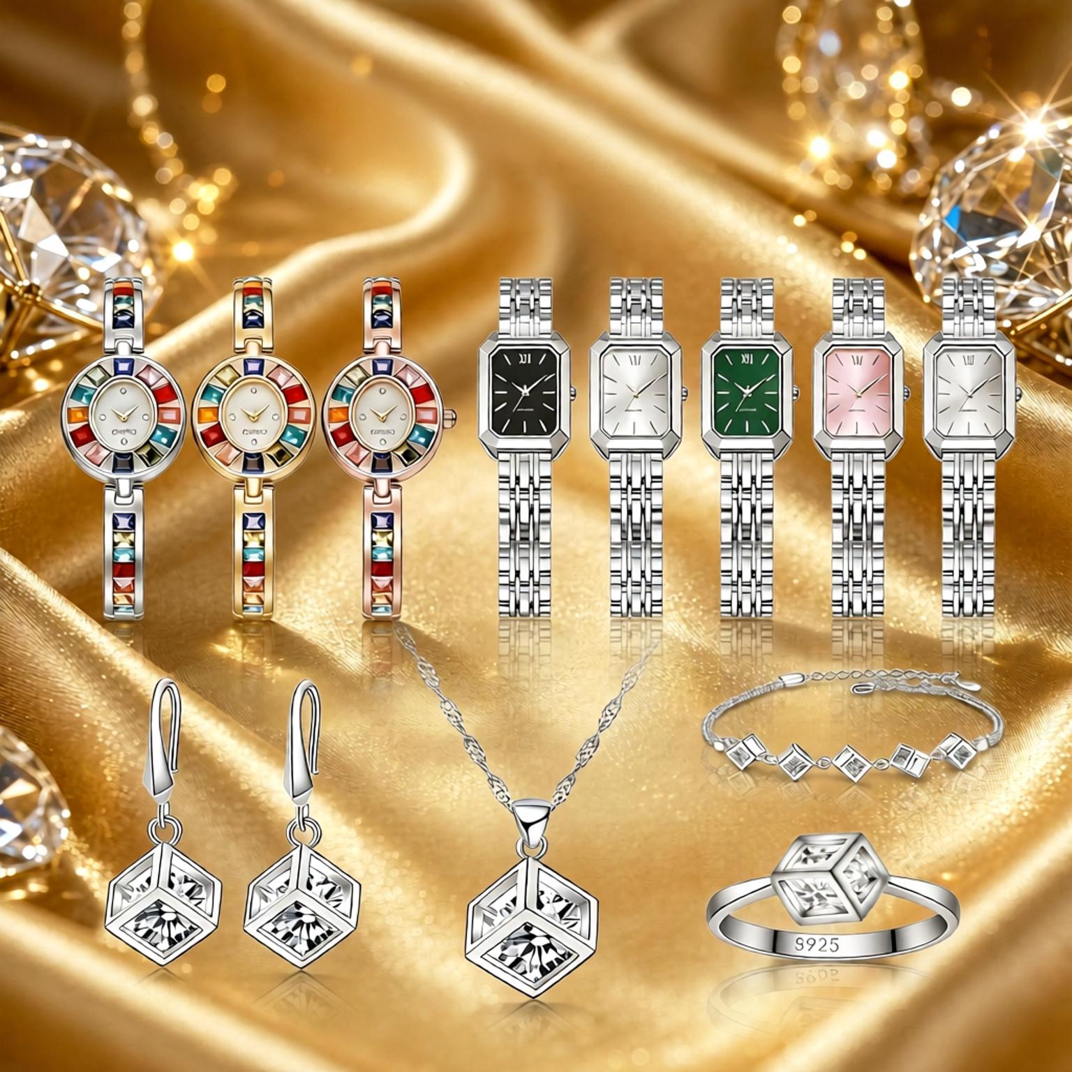 Exquisite 925 Sterling Silver  - Best Jewelry Watches Women 评论和价格