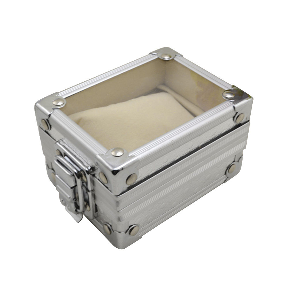 Metal Watch Box with Transpare - Jewelry Or Watches 评论和价格