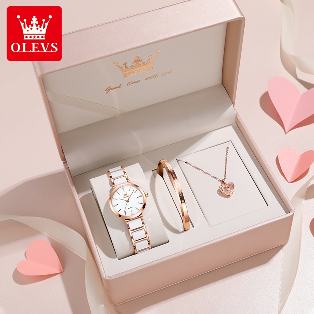 OLEVS Women Watch 5877 Luxury  - Jewelry For Watches 评论和价格