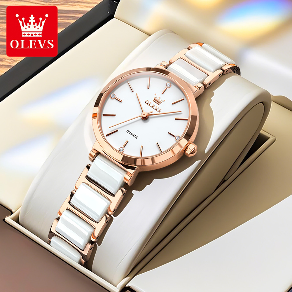 OLEVS Women Watch 5877 Luxury  - Jewelry For Watches 评论和价格