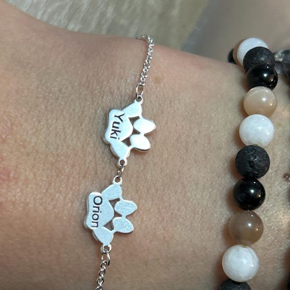 Custom Paw Print Anklet Bracel - Anklet Foot Chain 评论和价格