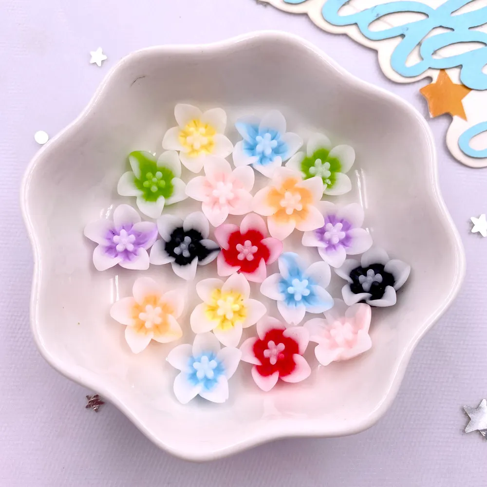 50pcs Resin 13mm Colorful 3D M - Paradise Jewelry & Watches Llc 评论和价格