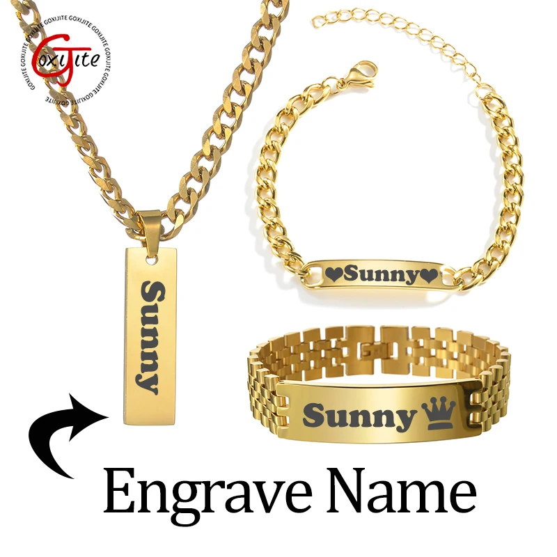 Goxijite Custom Engraved Name  - Engraved Name Necklace 评论和价格