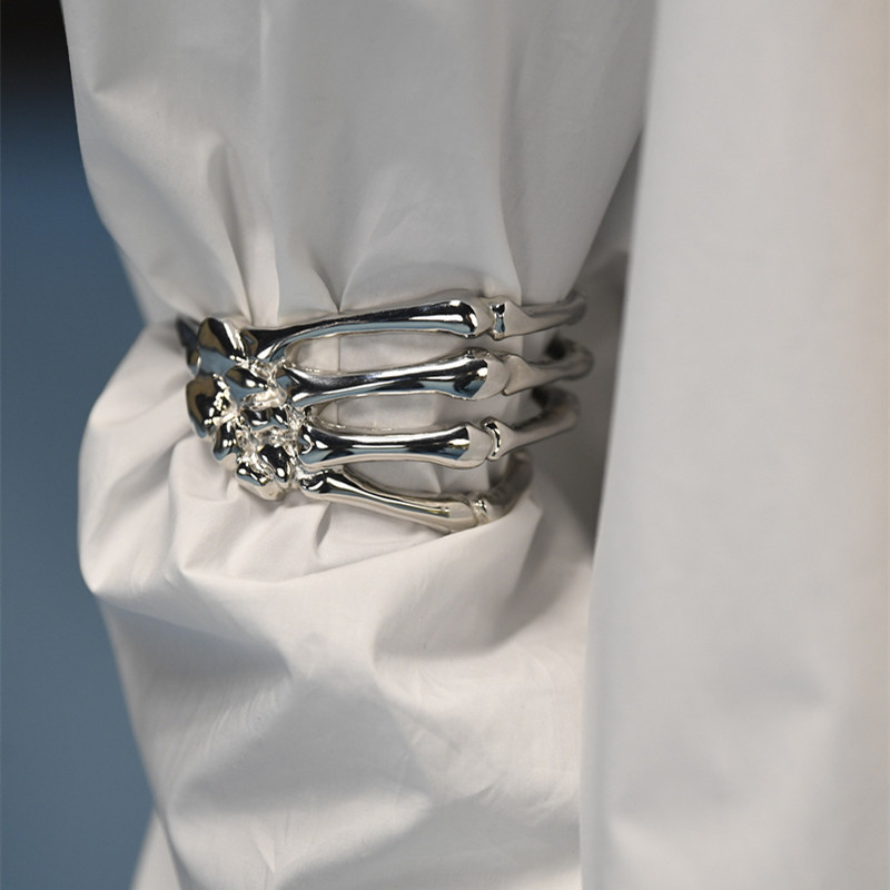 New Punk Dark Skull Ghost Claw - Gothic Skull Ring 评论和价格