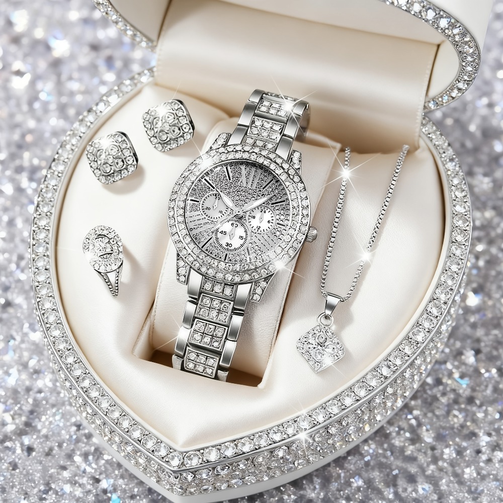 5pcs/set, Elegant Women'S Watc - Jewelry Or Watches 评论和价格