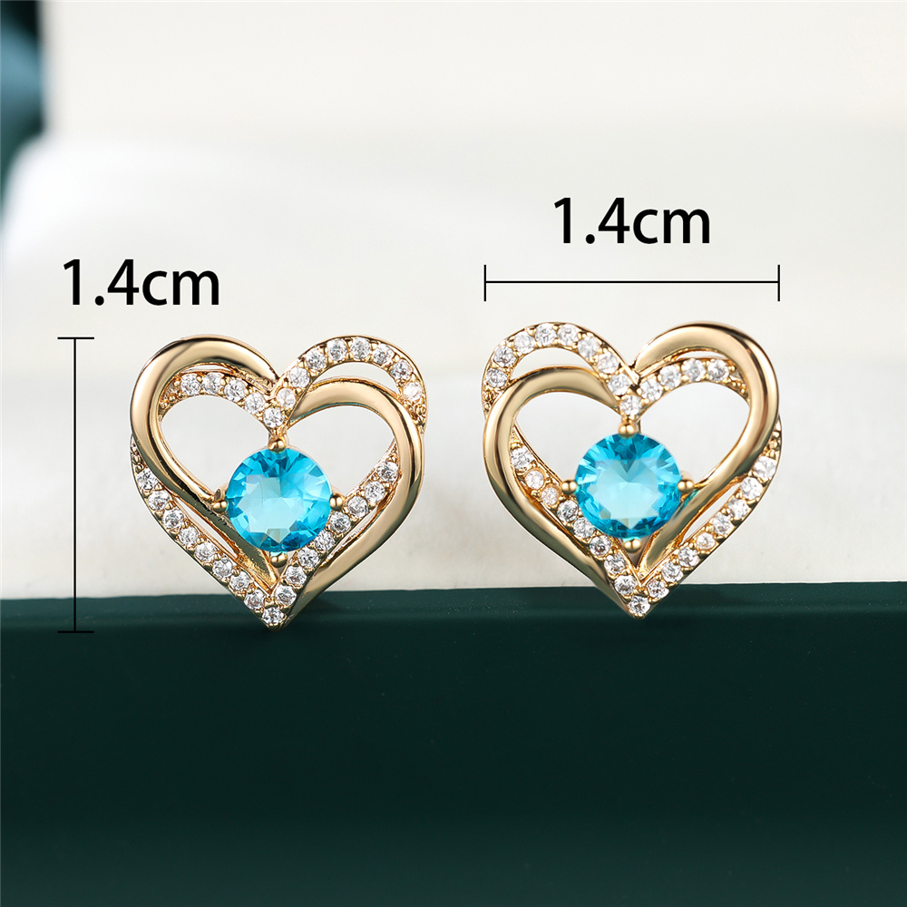 Small Blue Zircon Cut Stone Wh - Opal Earrings Dangle 评论和价格
