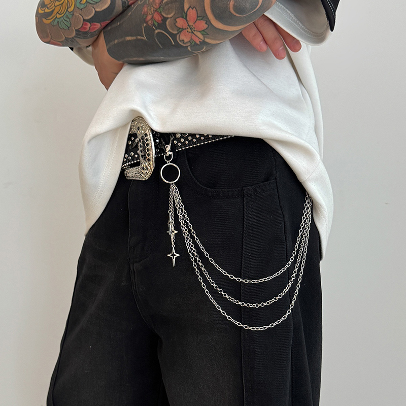 New Retro Punk Rock Cross Pant - Hip Hop Chain Necklace 评论和价格