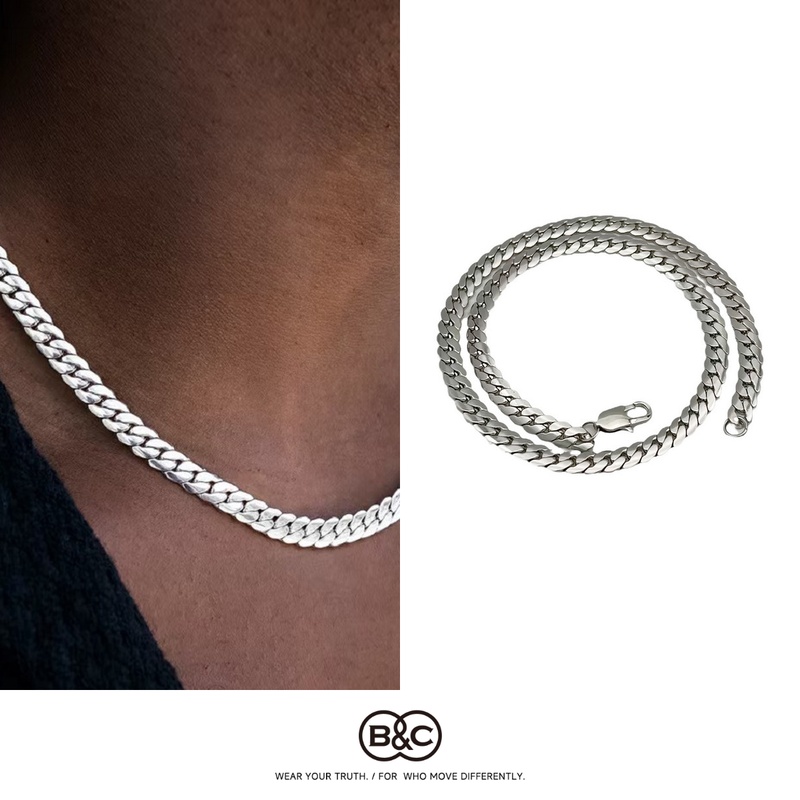 B&C Cuban Link Necklace for Me - Hip Hop Chain Necklace 评论和价格