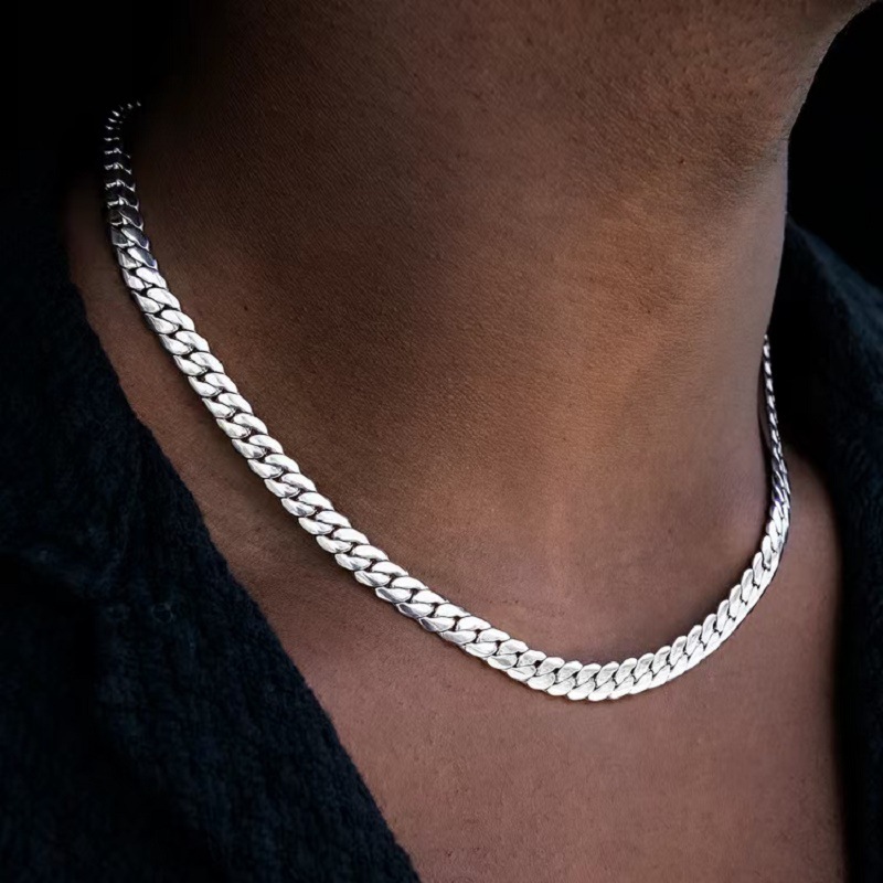 B&C Cuban Link Necklace for Me - Hip Hop Chain Necklace 评论和价格