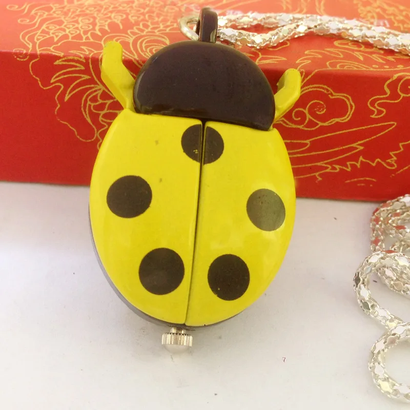 Gold Beetle Pocket Watch Neckl - Jewelry Watches For Kids 评论和价格