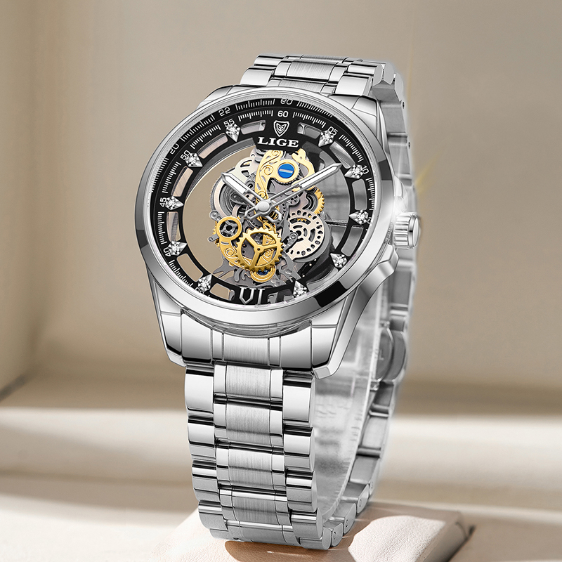 LIGE Fashion Top Luxury Men's  - Jewelry Inspired Watches 评论和价格