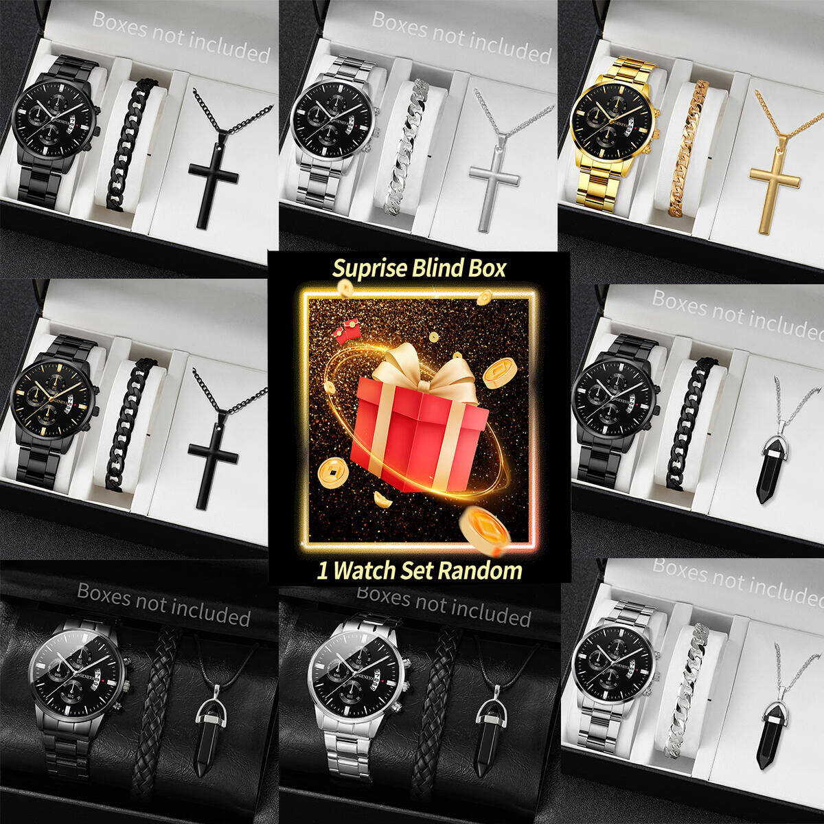 Surprise Mystery Watch Blind B - Jewelry For Watches 评论和价格