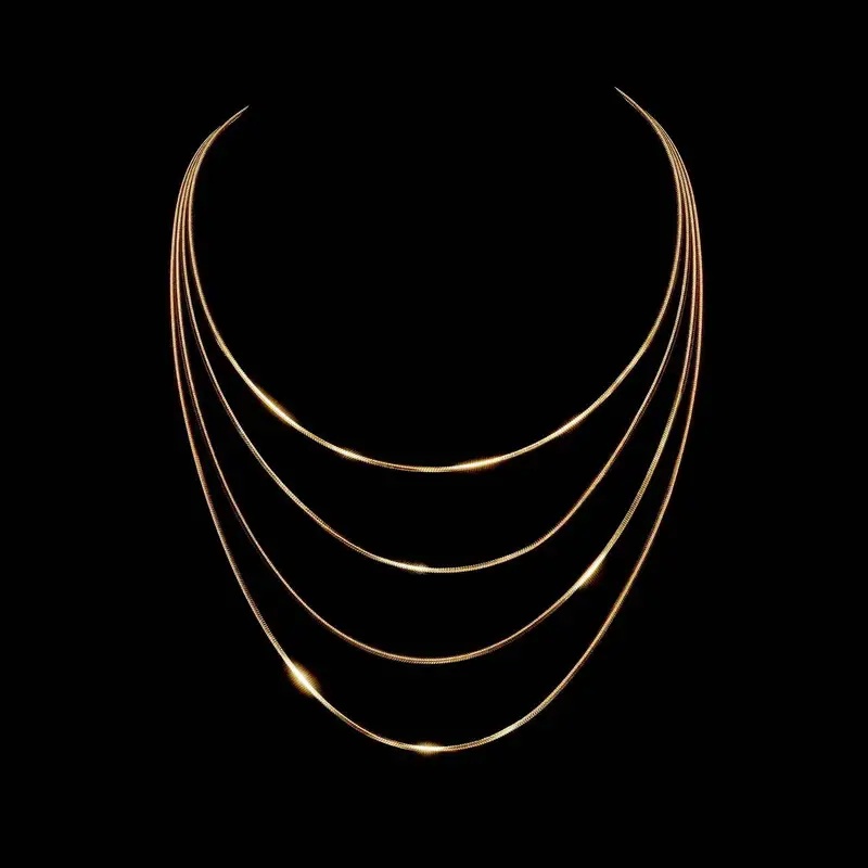B&C 1.2mm Gold Color Stainless - Hip Hop Chain Necklace 评论和价格