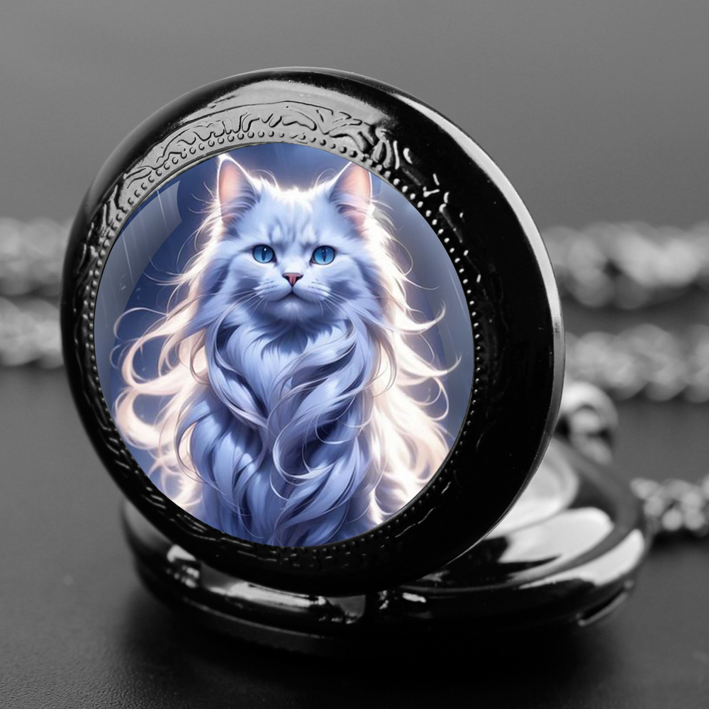 Cute kawaii Cats Graphic Glass - Jewelry Watches For Kids 评论和价格