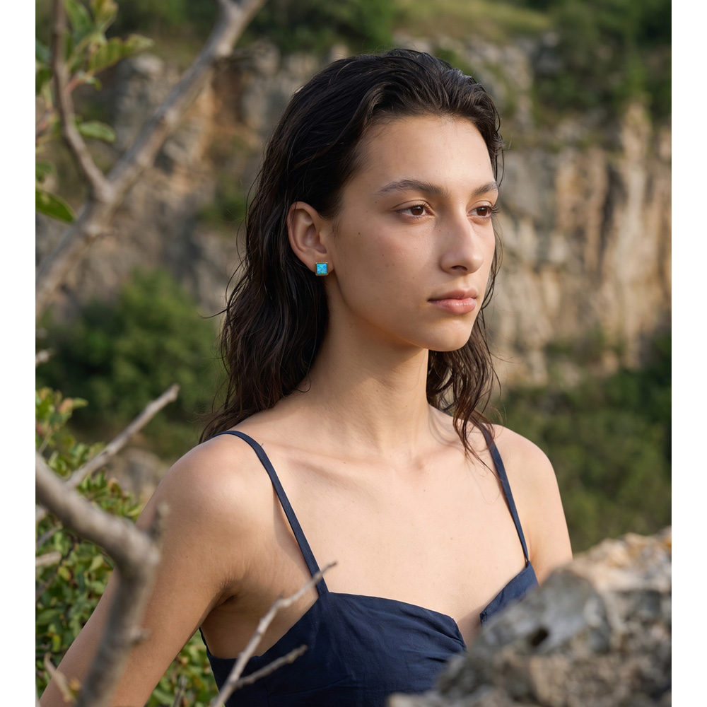 Yhpup 2026 Stainless Steel Squ - Opal Earrings Dangle 评论和价格