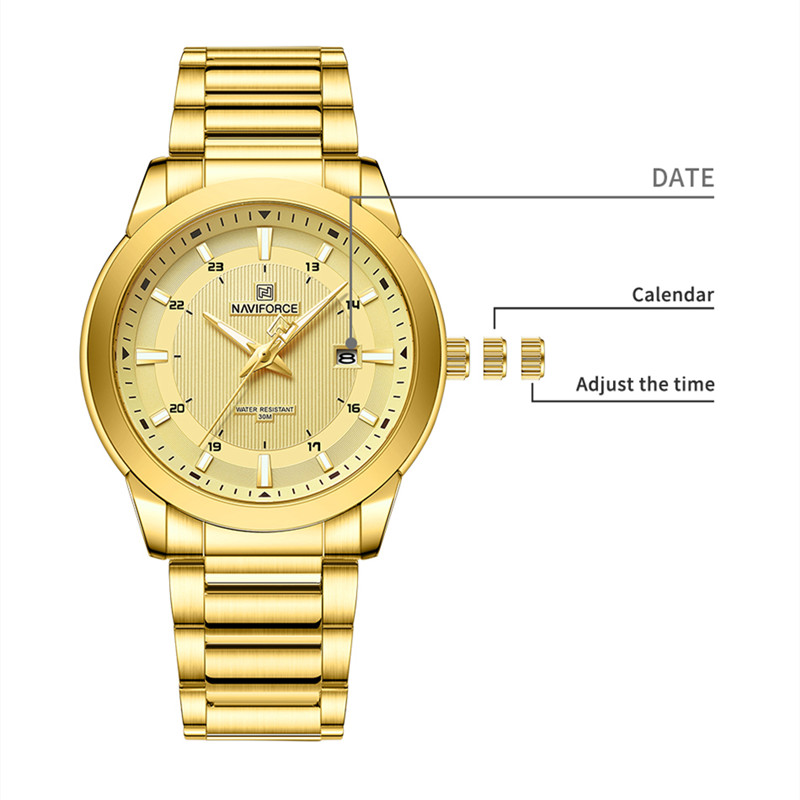 2024 Top Brand NAVIFORCE Mens  - Jewelry Inspired Watches 评论和价格
