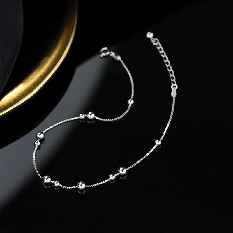 925 Sterling Silver Geometric  - Anklet Foot Chain 评论和价格